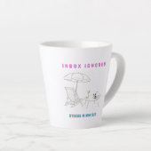 Posteingang vernachlässigt, Stress minimiert Milchtasse (Rechte Ecke)