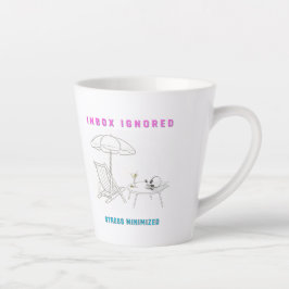 Posteingang vernachlässigt, Stress minimiert Milchtasse