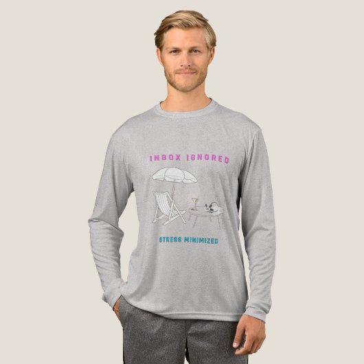 Posteingang vernachlässigt, Stress minimiert Tri-Blend Shirt (Volle Vorderseite)