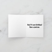 POSTEN DER BAIL BIRTHDAY CARD KARTE (Innenseite)