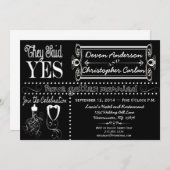 Posten, der modische Tafel-Einladung Wedding ist Einladung (Vorne/Hinten)