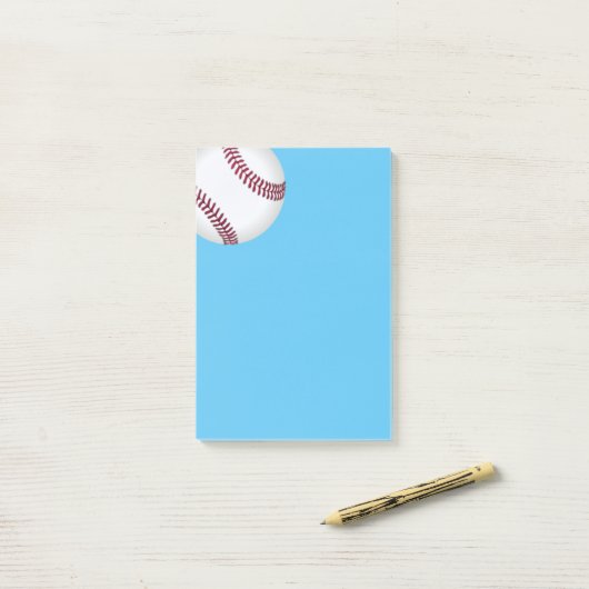 Posten-es-Anmerkung-Baseball Post-it Klebezettel (Auf Schreibtisch)