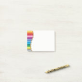 Posten-es-Anmerkung-Farbige Bleistifte Post-it Klebezettel (Auf Schreibtisch)