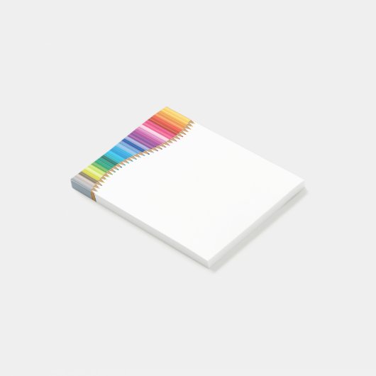 Posten-es-Anmerkung-Farbige Bleistifte Post-it Klebezettel (angewinkelt)