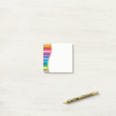 Posten-es-Anmerkung-Farbige Bleistifte Post-it Klebezettel (Auf Schreibtisch)