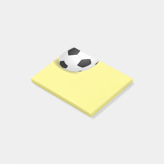 Posten-es-Anmerkung-Fußball Ball Post-it Klebezettel (angewinkelt)
