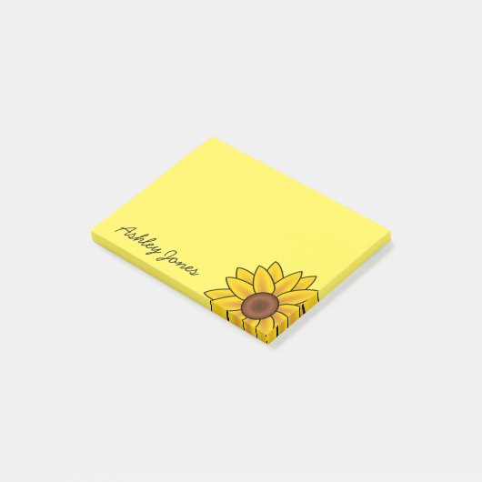 Posten-es-Anmerkung-Sonnenblume Post-it Klebezettel (angewinkelt)