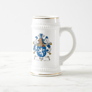 Posten-Familienwappen Bierglas