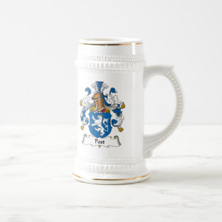 Posten-Familienwappen Bierglas