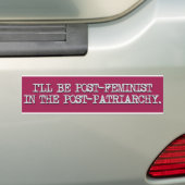 Posten-feministisch im PostenPatriarchy Autoaufkleber (Auf Auto)