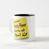 Posten GLÜCKLICHE STUNDE - Tasse (Vorderseite Links)