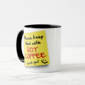 Posten HEISSER KAFFEE - Tasse (Vorderseite Links)