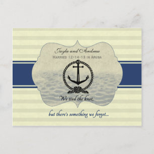 Posten-Hochzeits-Empfang Save the Date Ankündigungspostkarte