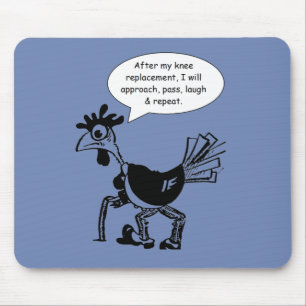 Posten-Knie-Operation - so Spaß Mousepad