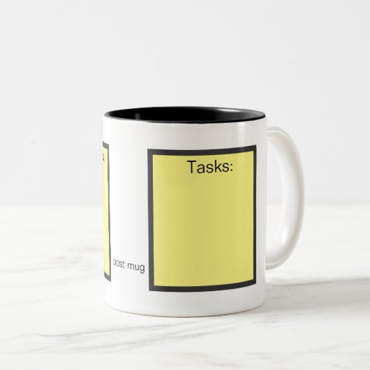 Posten-Tasse: Wiederverwendbare Kaffee-Tasse für Zweifarbige Tasse (VorderseiteRechts)