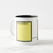 Posten-Tasse: Wiederverwendbare Kaffee-Tasse für Zweifarbige Tasse (Vorderseite Links)