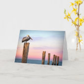 Posten u. ein Strand des Pelikan-| Fort Myers, Karte (Gelbe Blume)