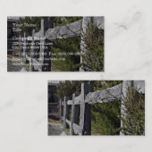 Posten und Schienen-Zaun Visitenkarte (Vorne/Hinten)