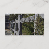 Posten und Schienen-Zaun Visitenkarte (Rückseite)