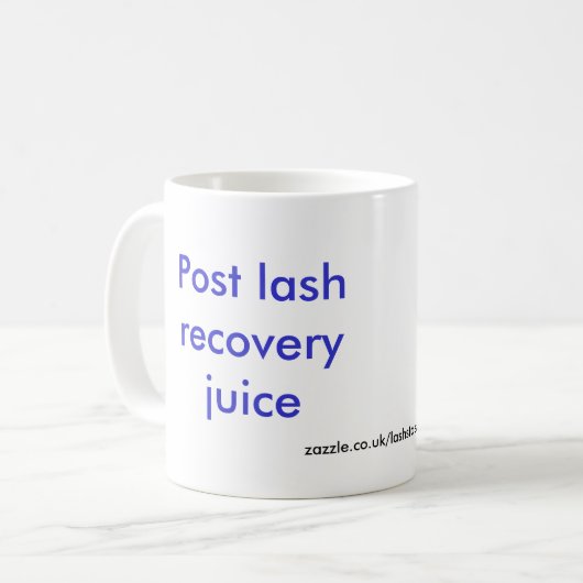 Postenpeitschen-Erholungssaft Kaffeetasse (Vorderseite Links)