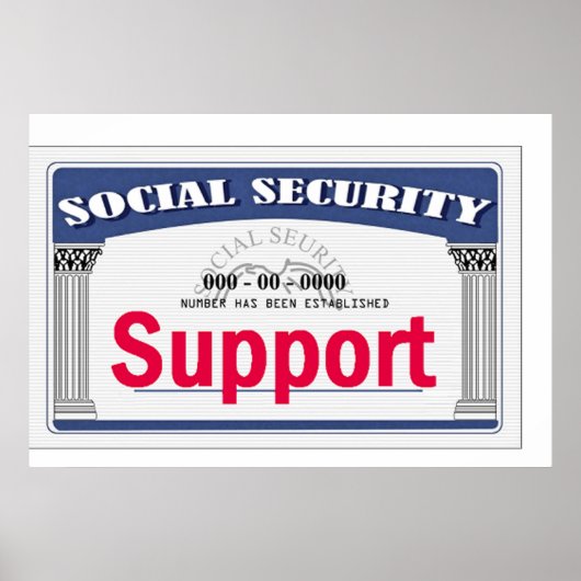 POSTEPrint "Social Security" Poster (Vorne)