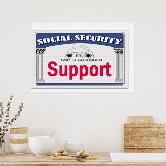 POSTEPrint "Social Security" Poster (Küche)