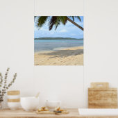 Poster 012 - Caribbean Beach am Ufer (Küche)