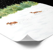 Poster (12,7 x 17,8 cm) - Winterlandschaft (Ecke)