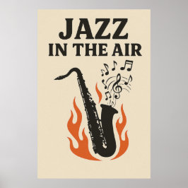 Poster 12, Jazz in the Air, Vintag