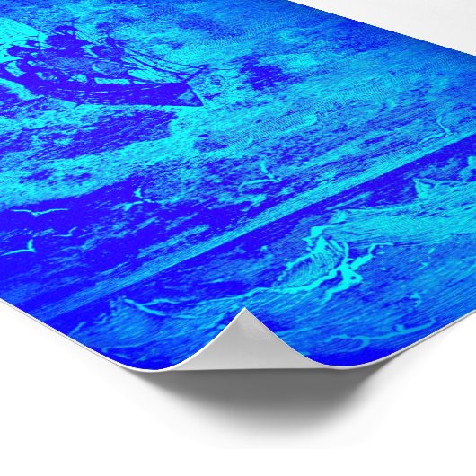 Poster-12x18 Ghost-Schiff im Himmel Poster (Ecke)