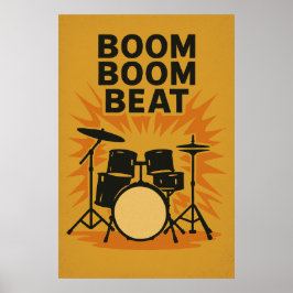 Poster 14, Boom Boom Beat, Vintag