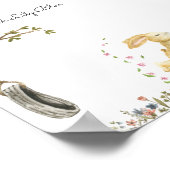 Poster (15,2 x 15,2 cm) - Happy Rabbit (Ecke)