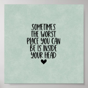 Poster (15,2 x 15,2 cm) - innen Ihres Kopfes