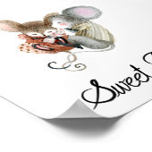 Poster (15,2 x 15,2 cm) - Niedliche Mäuse (Ecke)