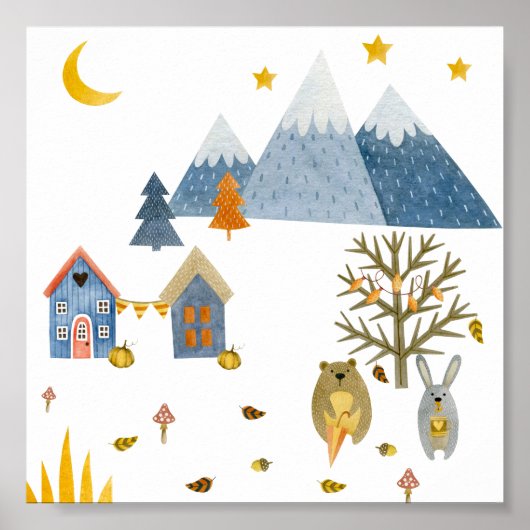 Poster (15,2 x 15,2cm) - Autumn (Vorne)