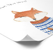 Poster (15,2 x 15,2cm) - Cute Little Fox (Ecke)