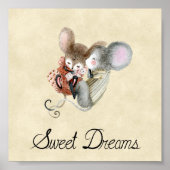 Poster (15,2 x 15,2cm) - Cute Little Mice (Vorne)