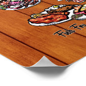 Poster - 16 x 20 - Wisconsin Supper Club Karte (Ecke)