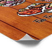 Poster - 16 x 20 - Wisconsin Supper Club Karte (Ecke)