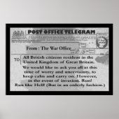 Poster - 18" x 12" Comic Telegram (Vorne)