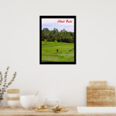 Poster (18" x 24") Reisfelder Ubud Bali (Küche)