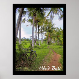 Poster (18" x 24") Ubud Bike Bali