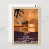 Poster 1931 im extremen Orient im Fernen Osten Postkarte (Vorne/Hinten)