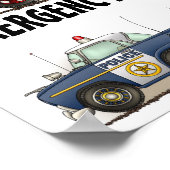 Poster 1 für Notfallfahrzeuge (Ecke)