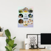 Poster '2026 Ästhetische Pastellkreise Vision' (Heimbüro)