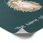 Poster (20,3 x 25,4 cm) - Igel mit Ballon (Ecke)