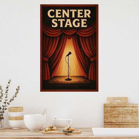 Poster 20, Center Bühne, Vintag (Küche)