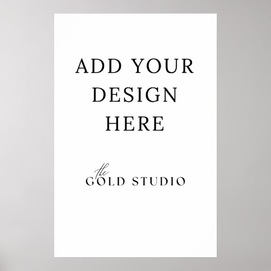 Poster 20 x 30 Zoll Blank Template (Vorne)