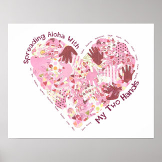 Poster 20x16: Aloha verbreiten