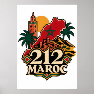 Poster 212 Marokko